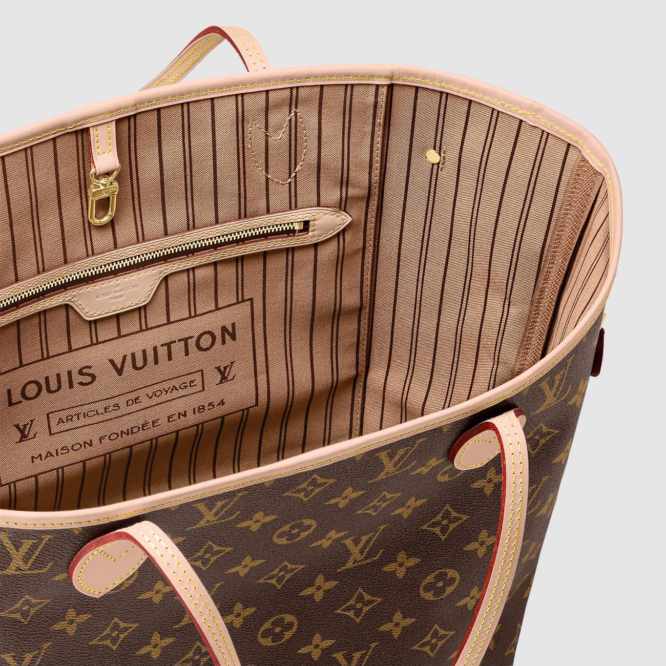 Túi Louis Vuitton Neverfull MM Nữ Monogram Be